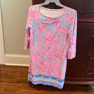 Lilly Pulitzer Sophie Upf 50+ Shift Casual Dress Large